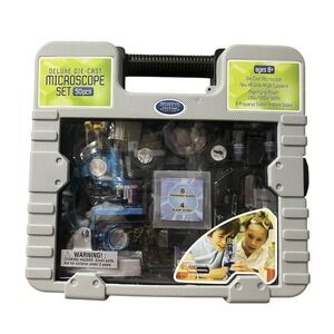 Kids 8+ Educational‎ Science Experiment Toy Die Cast Microscope Play Set 50pcs